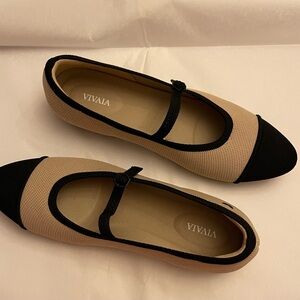 Mary Jane washable flats; worn once; exceptional condition